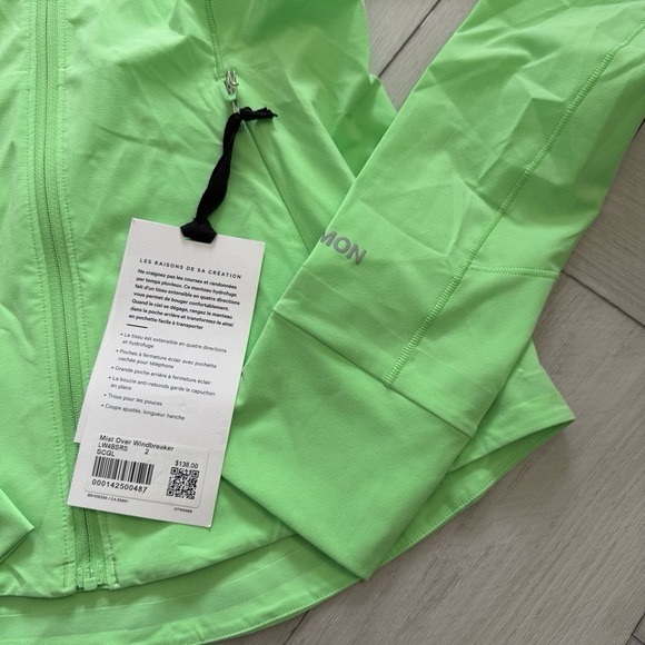 Lululemon Mist Over Neon Green Hoodie - Picture 4 of 4